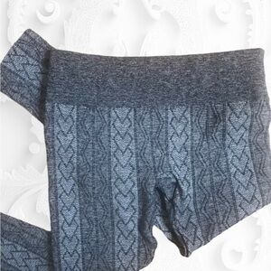 French Laundry Winter Jacquard Low Rise Leggings